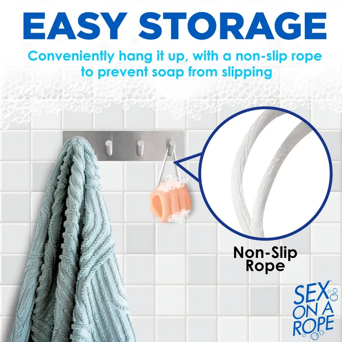 Female Sex Toys XR Brands Tug N Scrub Soap On A Rope