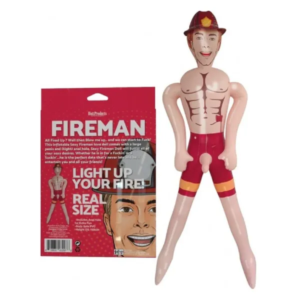 Fireman Inflatable Doll Hott Products Male Sex Toys