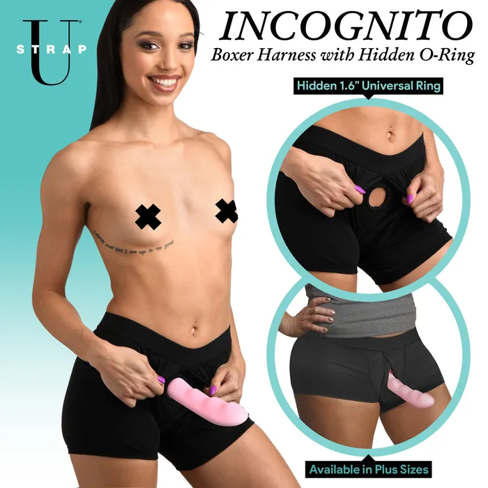 Incognito Boxer Harness with Hidden ORing ML XR Brands Male Sex Toys