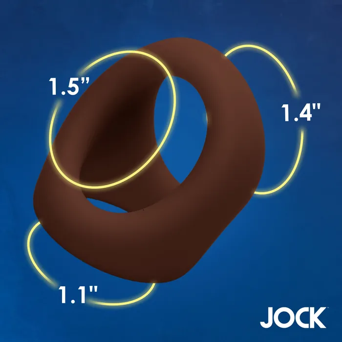 JOCK Silicone Cock Ball Ring Dark XR Brands Male Sex Toys
