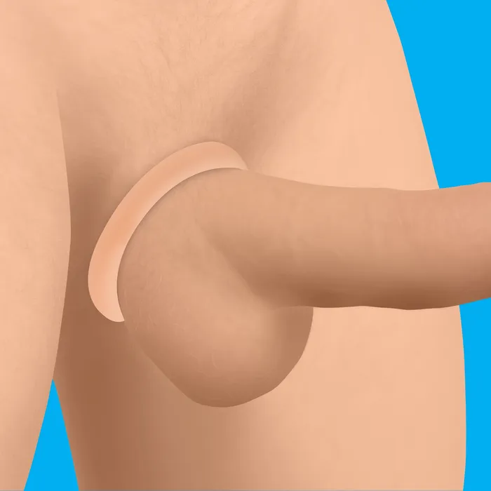 Male Sex Toys Curve Toys Discreet Silicone Cock Ring Set Light