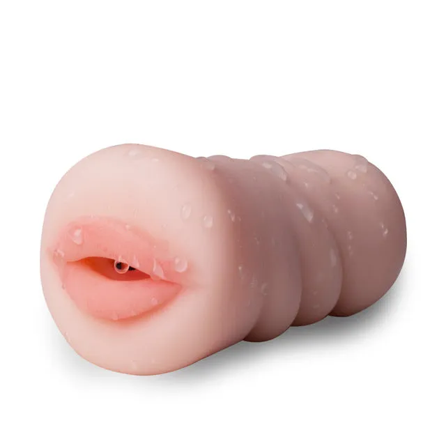Male Sex Toys PlugLust Silicone Masturbator Mouth Anal Vaginal