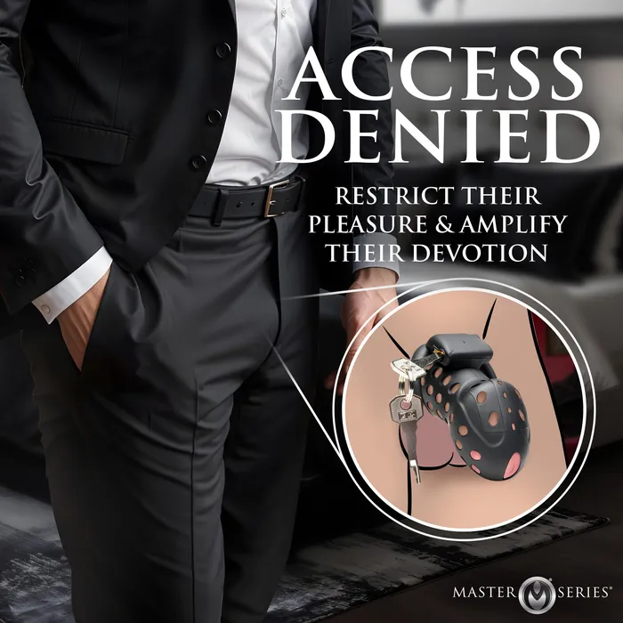 Male Sex Toys XR Brands Lock Down Chastity Cage