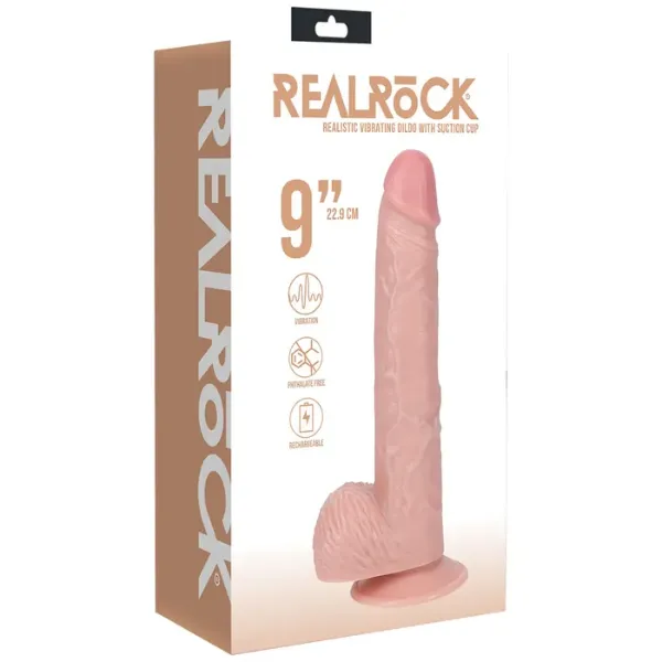 OSAS Dildos REALROCK 23cm Vibrating Cock Balls Flesh OSAS Dildos REALROCK 23cm Vibrating Cock Balls Flesh