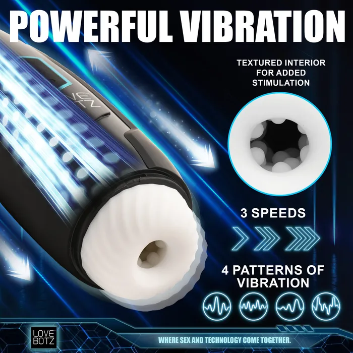 The Milker Max Thrusting and Vibrating Masturbator XR Brands Male Sex Toys