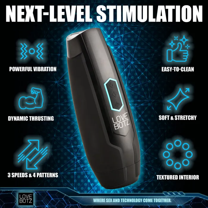 The Milker Max Thrusting and Vibrating Masturbator XR Brands Male Sex Toys