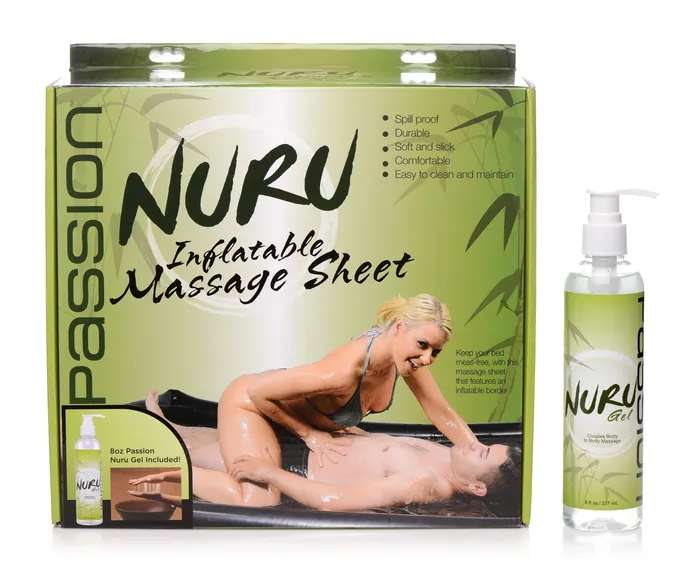 XR Brands Couples Nuru Inflatable Massage Sheet Deluxe Kit