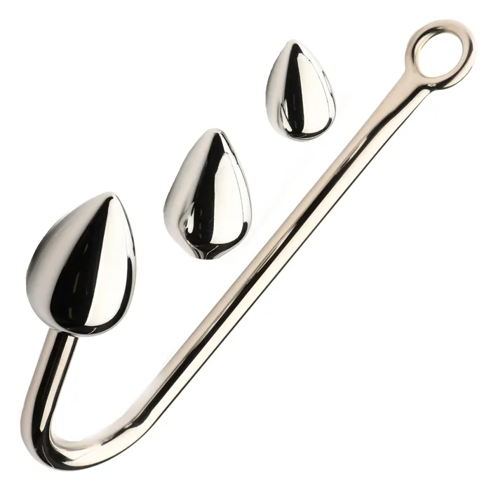 XR Brands Male Sex Toys Anal Hook Trainer with 3 Plugs