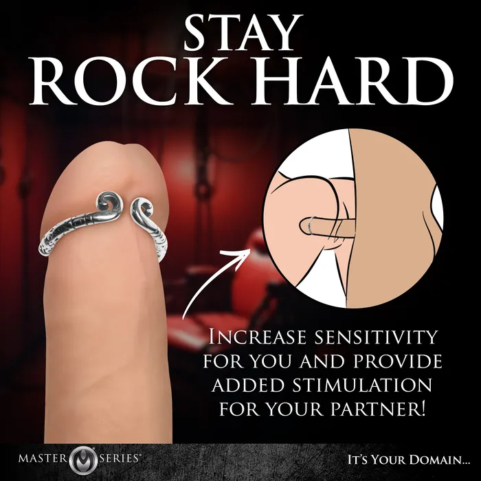 XR Brands Male Sex Toys Kingpin Stainless Steel Glans Ring 24MM