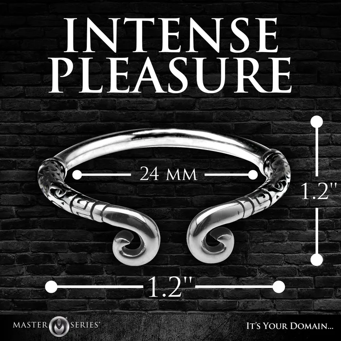 XR Brands Male Sex Toys Kingpin Stainless Steel Glans Ring 24MM