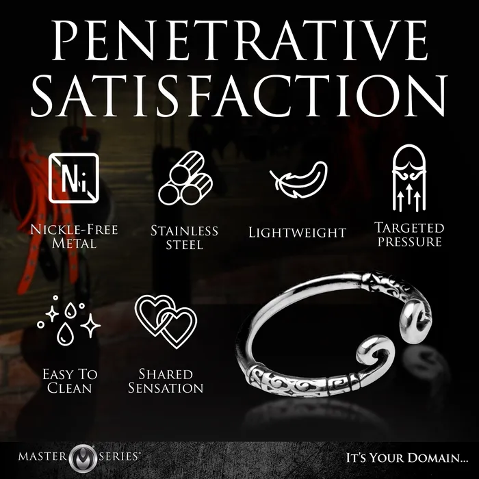 XR Brands Male Sex Toys Kingpin Stainless Steel Glans Ring 24MM