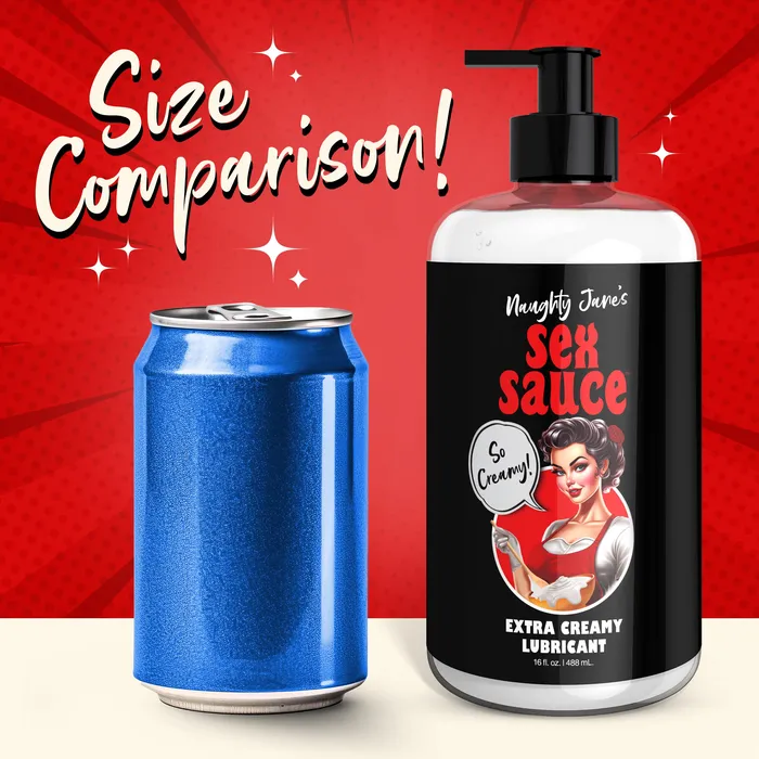 XR Brands Male Sex Toys Naughty Janes Sex Sauce Extra Creamy Lubricant 16oz