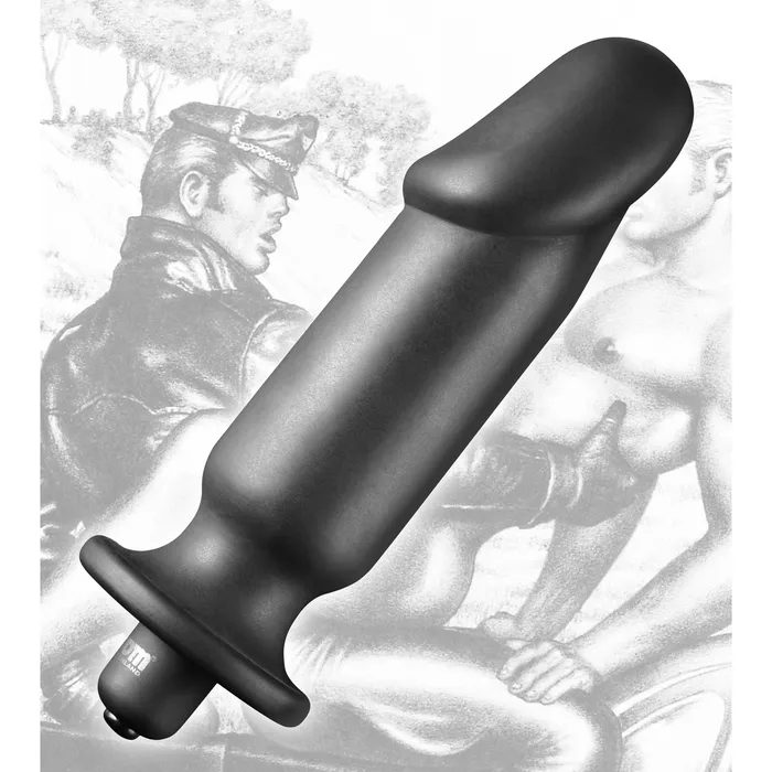 XR Brands Male Sex Toys Tom of Finland Silicone Vibrating Anal Plug