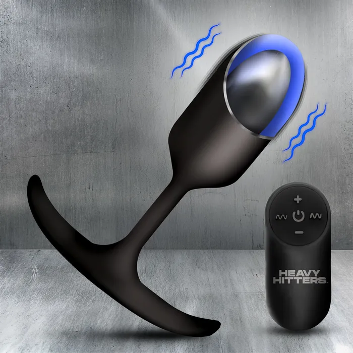XR Brands Male Sex Toys Vibrating Weighted Silicone Anal Plug
