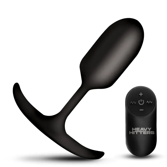 XR Brands Male Sex Toys Vibrating Weighted Silicone Anal Plug