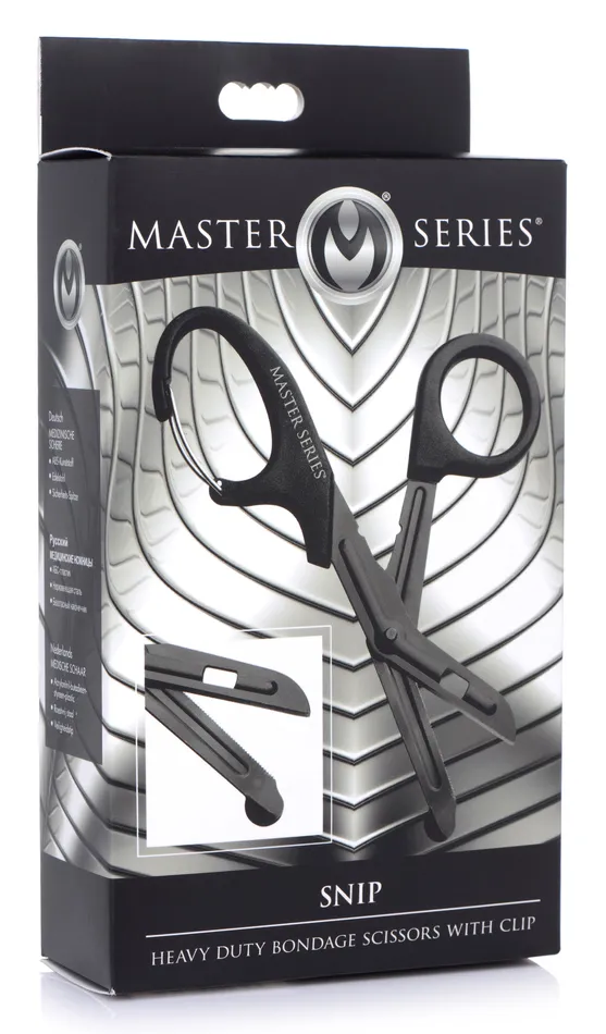 XR Brands Snip Heavy Duty Bondage Scissors with Clip Couples